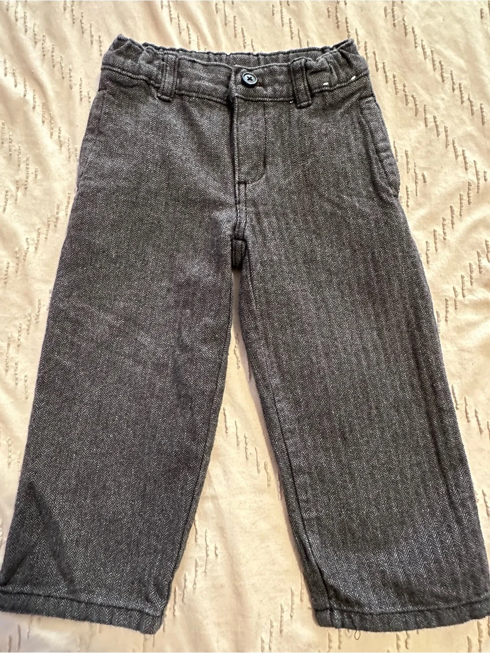 Gymboree Gray Herringbone Toddler Pants